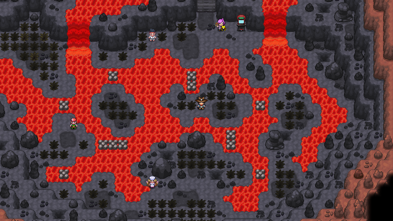 The Infernal Sanctum, a fiery cave in Hoenn