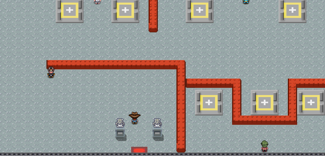 Canalave Gym first floor with several lifts